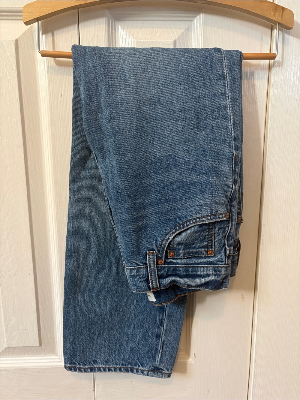 Denim Forum Blue Straight Leg Jeans
